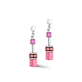 GeoCUBE Iconic Viva Magenta Earrings