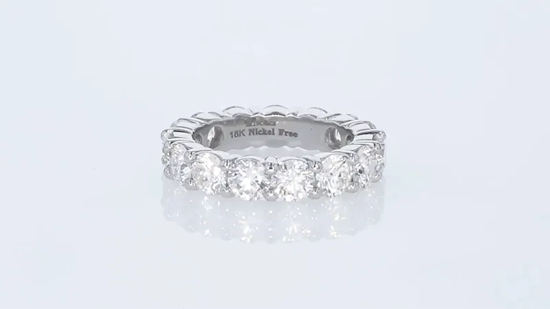 14K H-I/SI 5 Carat Diamond Eternity Band Ring