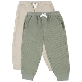 2-Pack Infant & Toddler Boys Seagrass & Pumice Stone Joggers