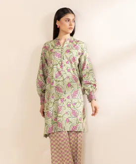 2 Piece - Printed Linen Suit