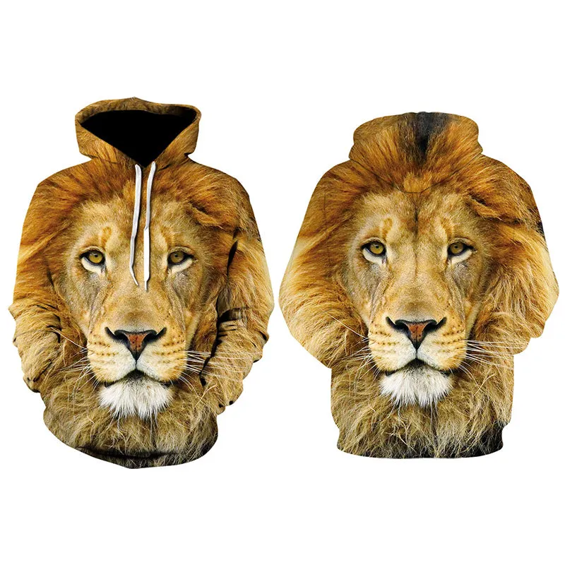 3D Lion Hoodie