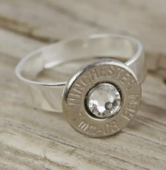 7mm-08 Nickel Bullet Ring