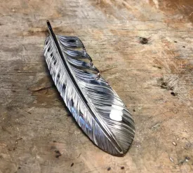 Albatory Silver Feather Pendant M