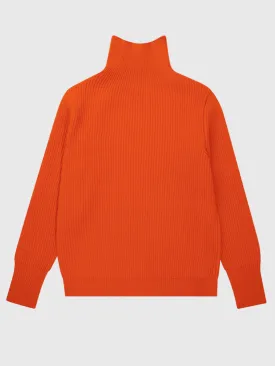 Andersen-Andersen, Navy Turtleneck, Orange