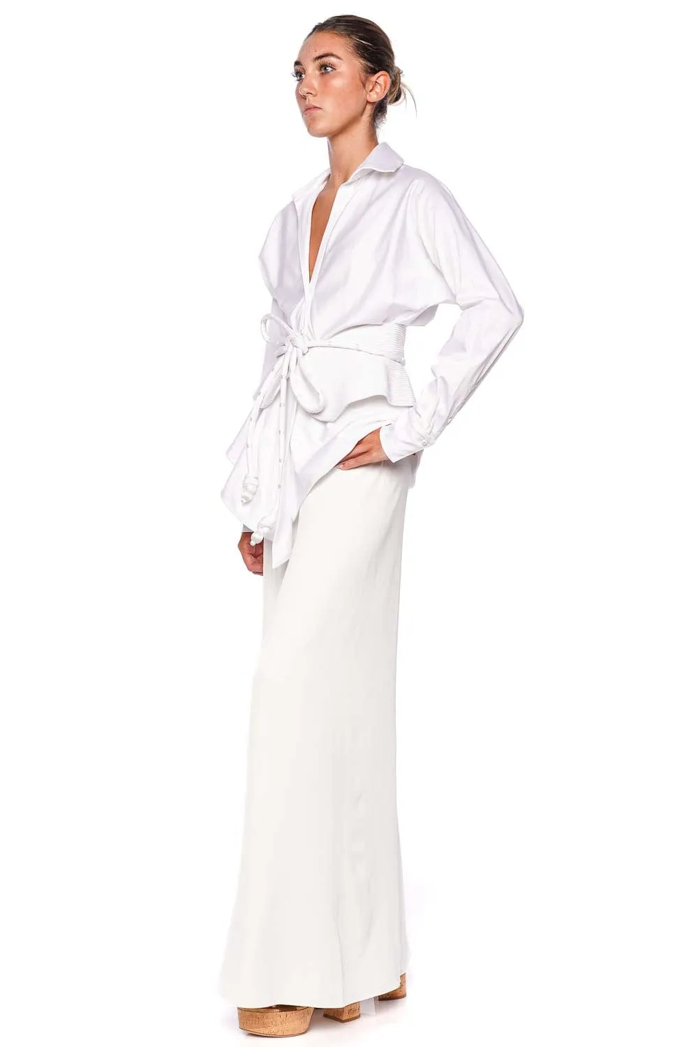 Andres Crepe Ultra Wide Leg Pant