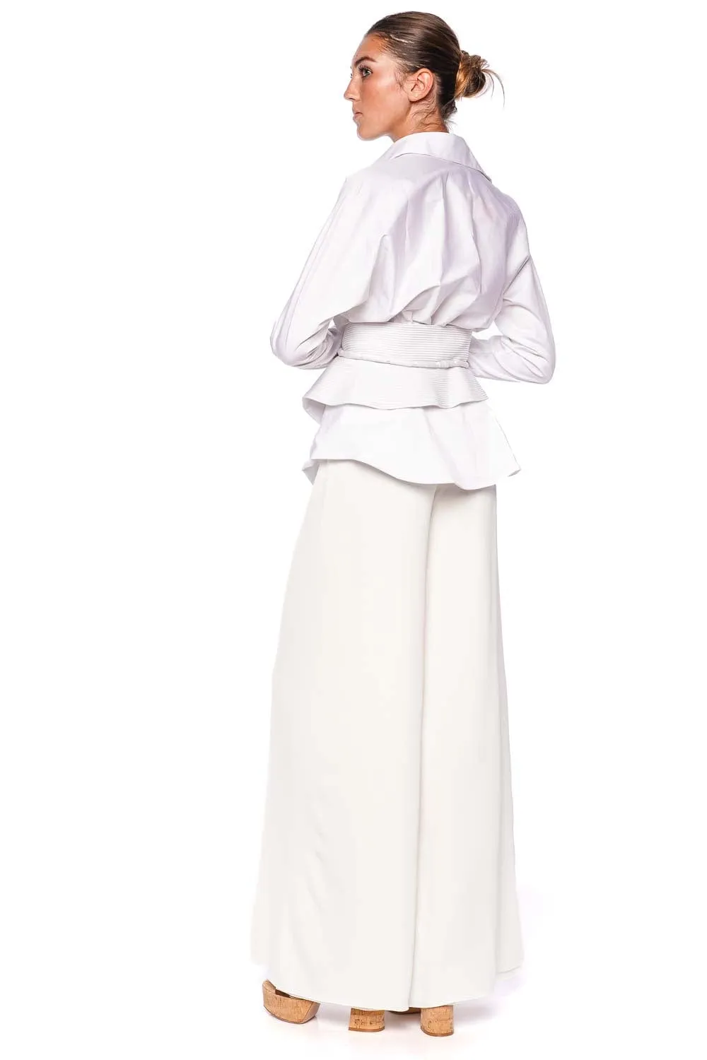 Andres Crepe Ultra Wide Leg Pant