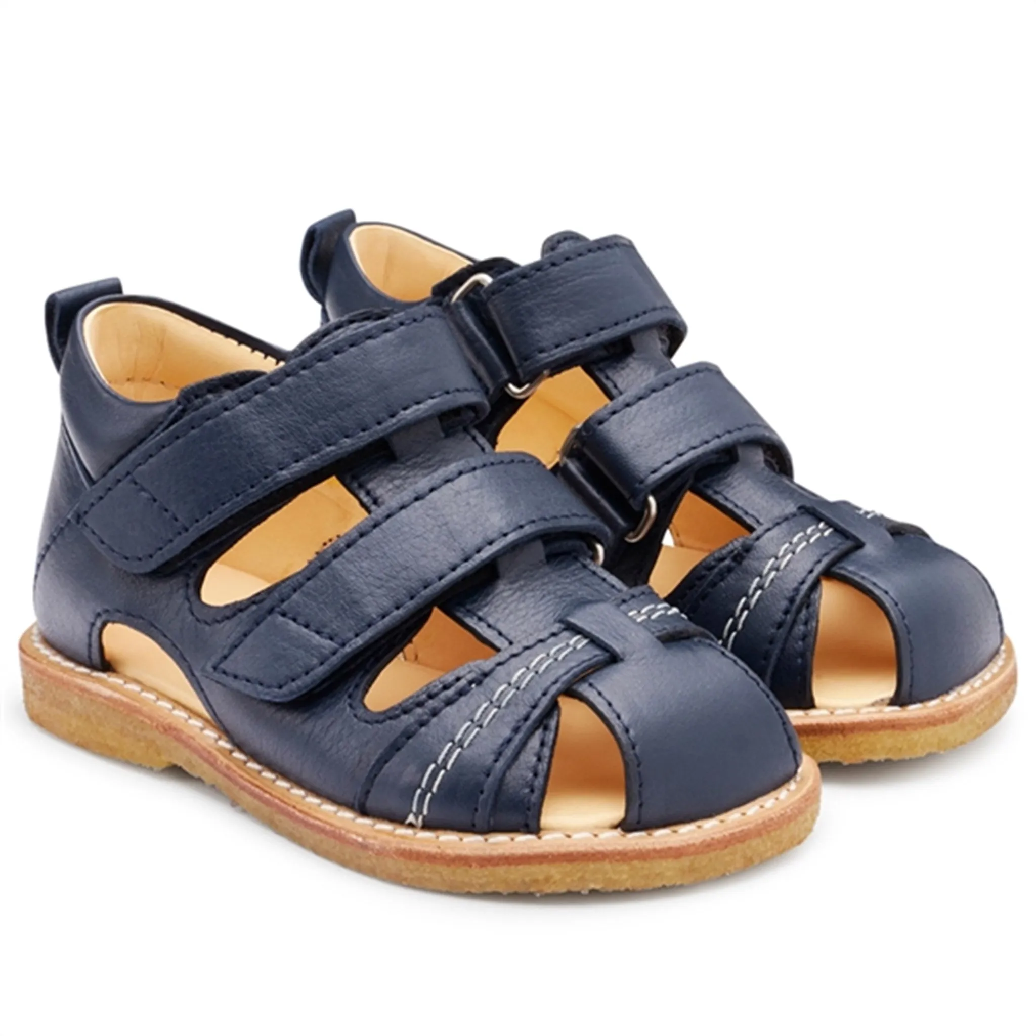 Angulus Begyndersandal M. Velcrolukning Navy