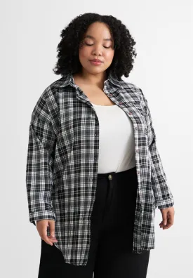 Arabella Long Sleeve Checkered Button Shirt