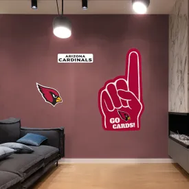 Arizona Cardinals: Foam Finger - Officially Licensed NFL Removable Adhesive Decal