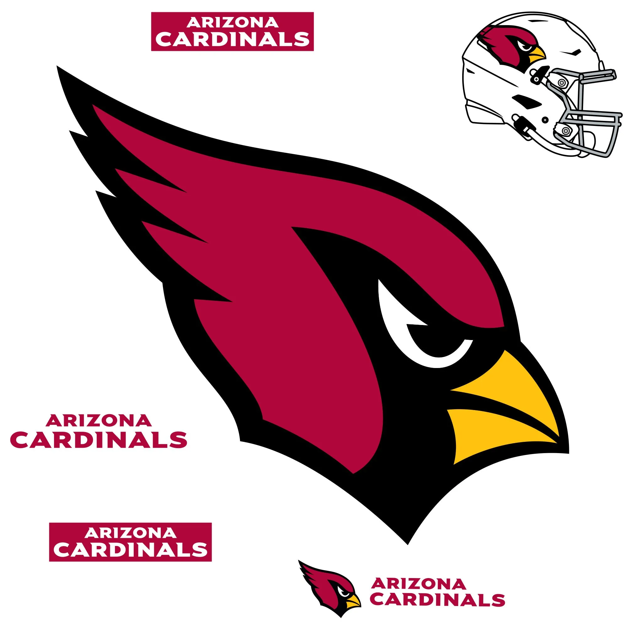 Arizona Cardinals:   Logo        - Officially Licensed NFL Removable     Adhesive Decal