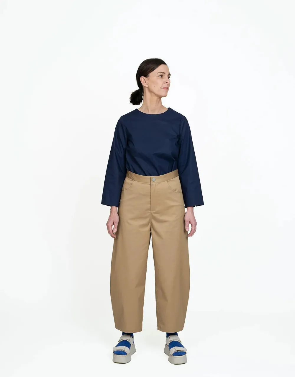 Barrel Leg Trousers Sewing Pattern, The Assembly Line