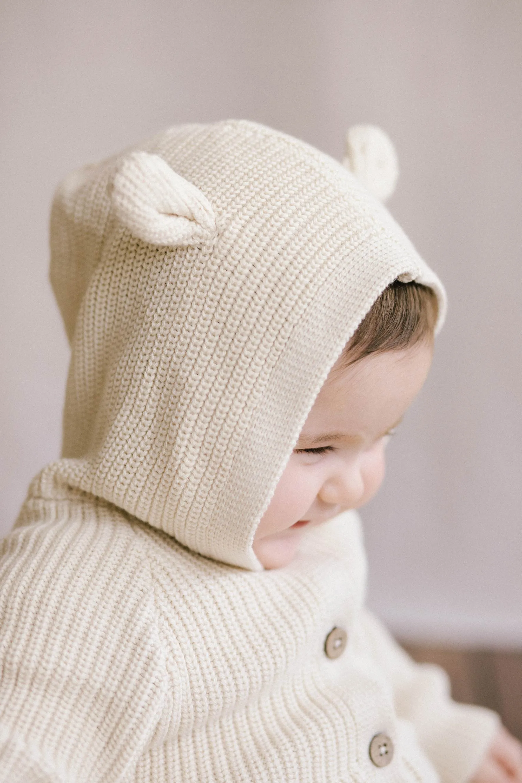 Bear Knit Onepiece - Soft Clay