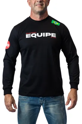 Camiseta Equipe M/L- Preta