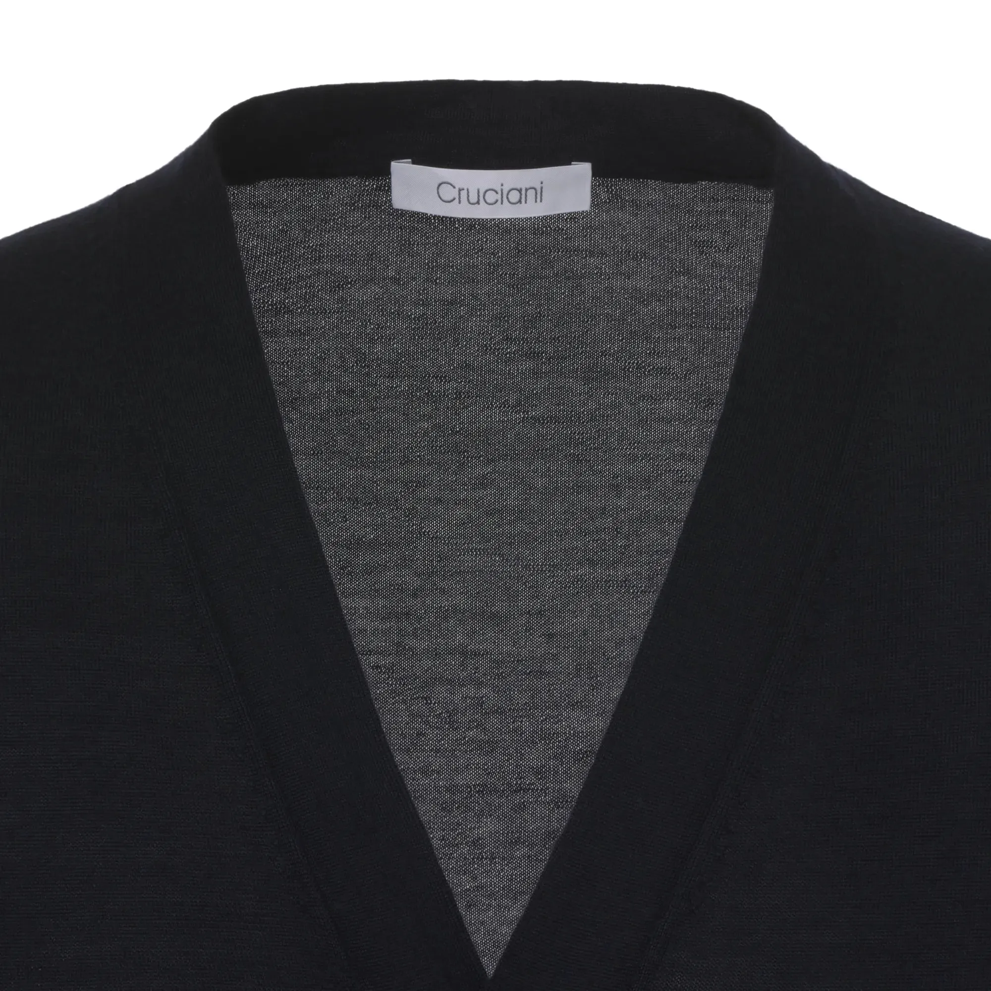 Cashmere Blend Cardigan in Dark Blue