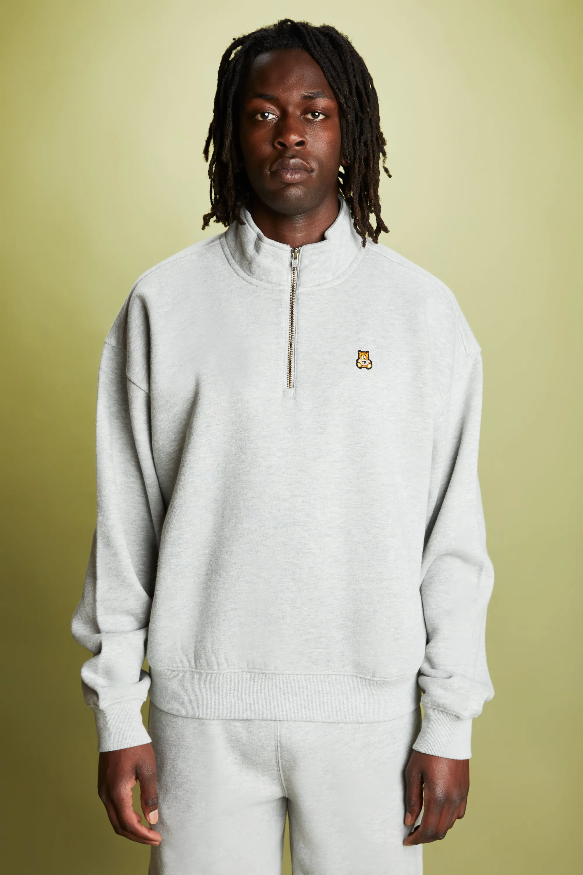 Classic Funnel Neck Zip Sweatshirt