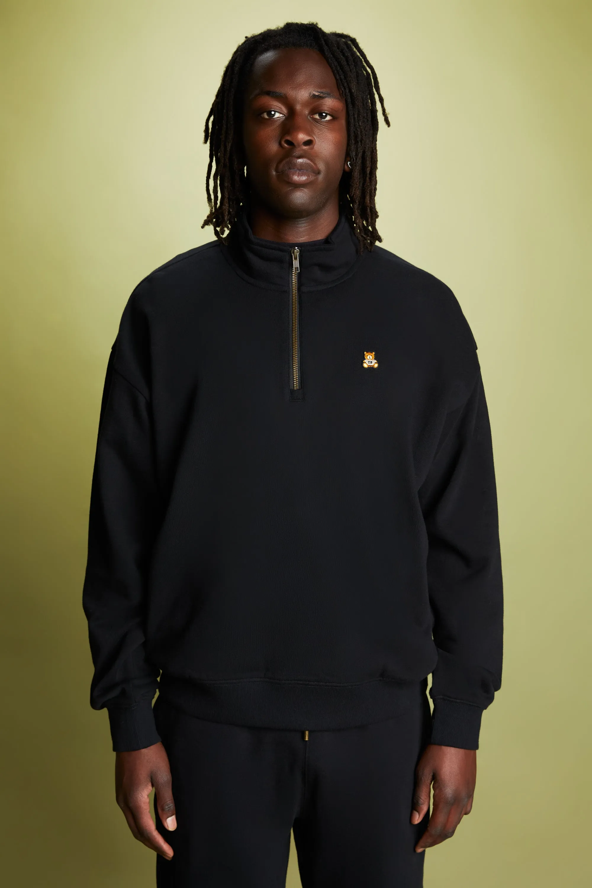 Classic Funnel Neck Zip Sweatshirt