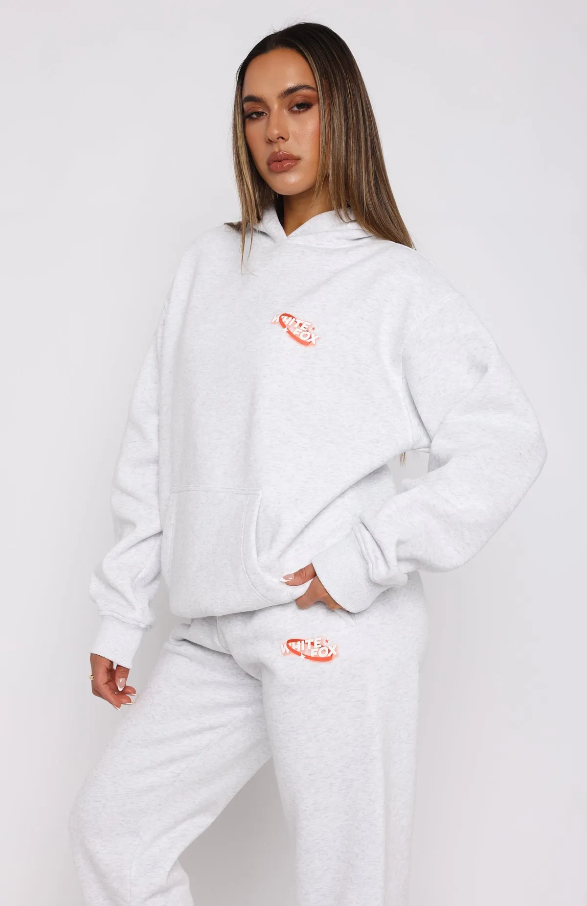 Creating Art Oversized Hoodie Grey Marle