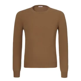 Crew-Neck Cashmere Sweater in Vicuna