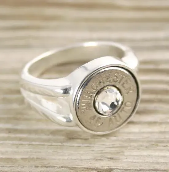 Custom Bullet Ring, Side Split Sterling Silver, Size 7