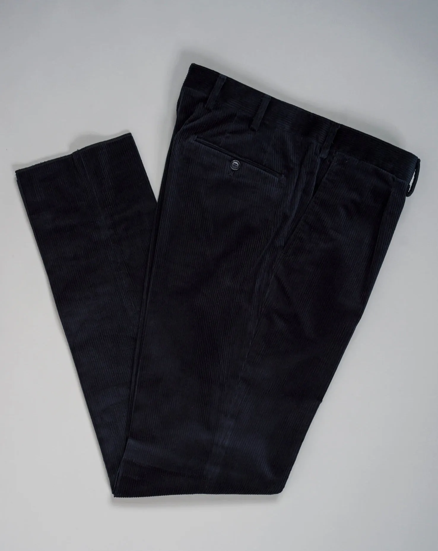 De Petrillo Corduroy Trousers / Midnight Blue