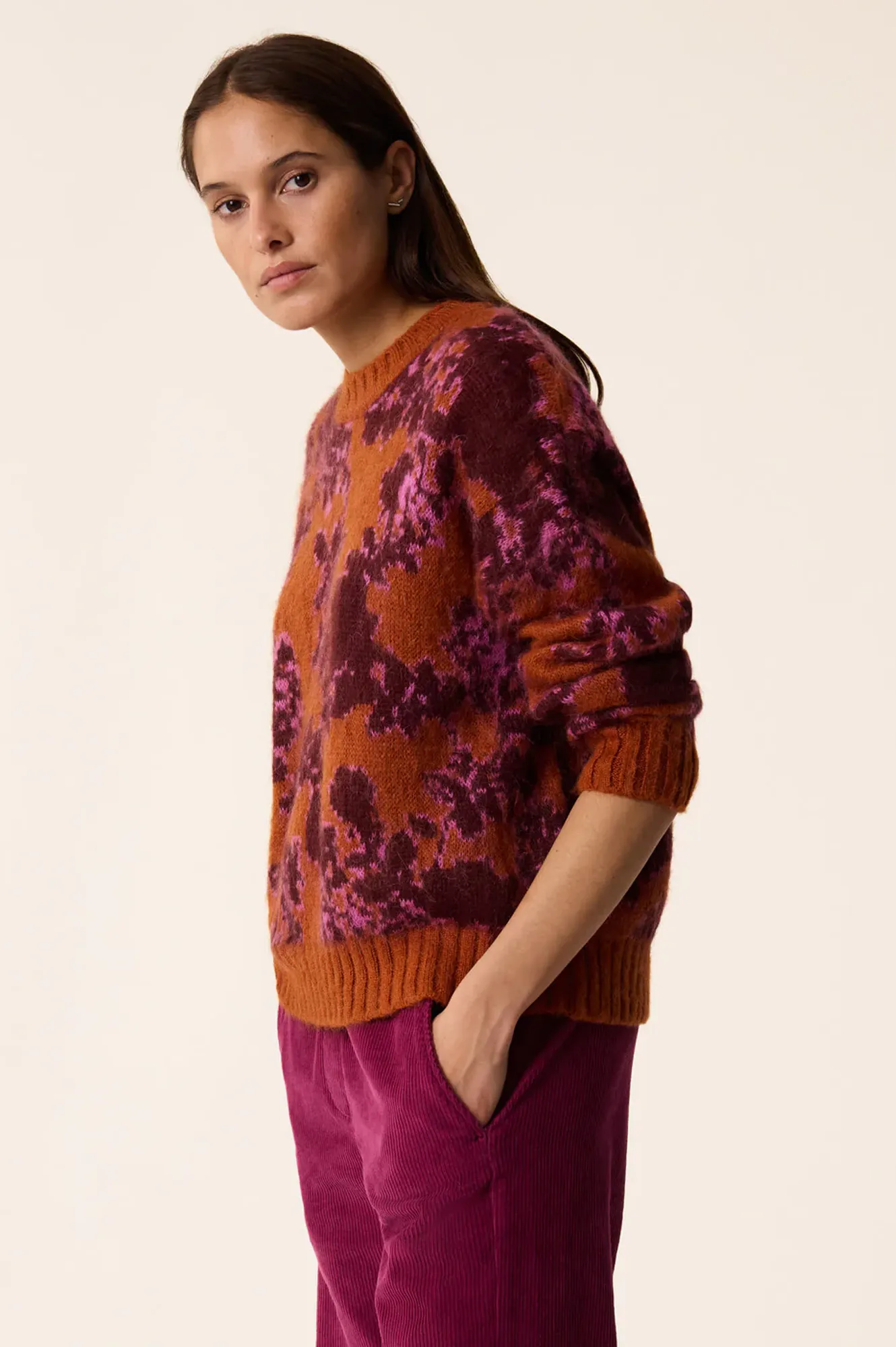 Des Petits Hauts Begonia Flower Sweater