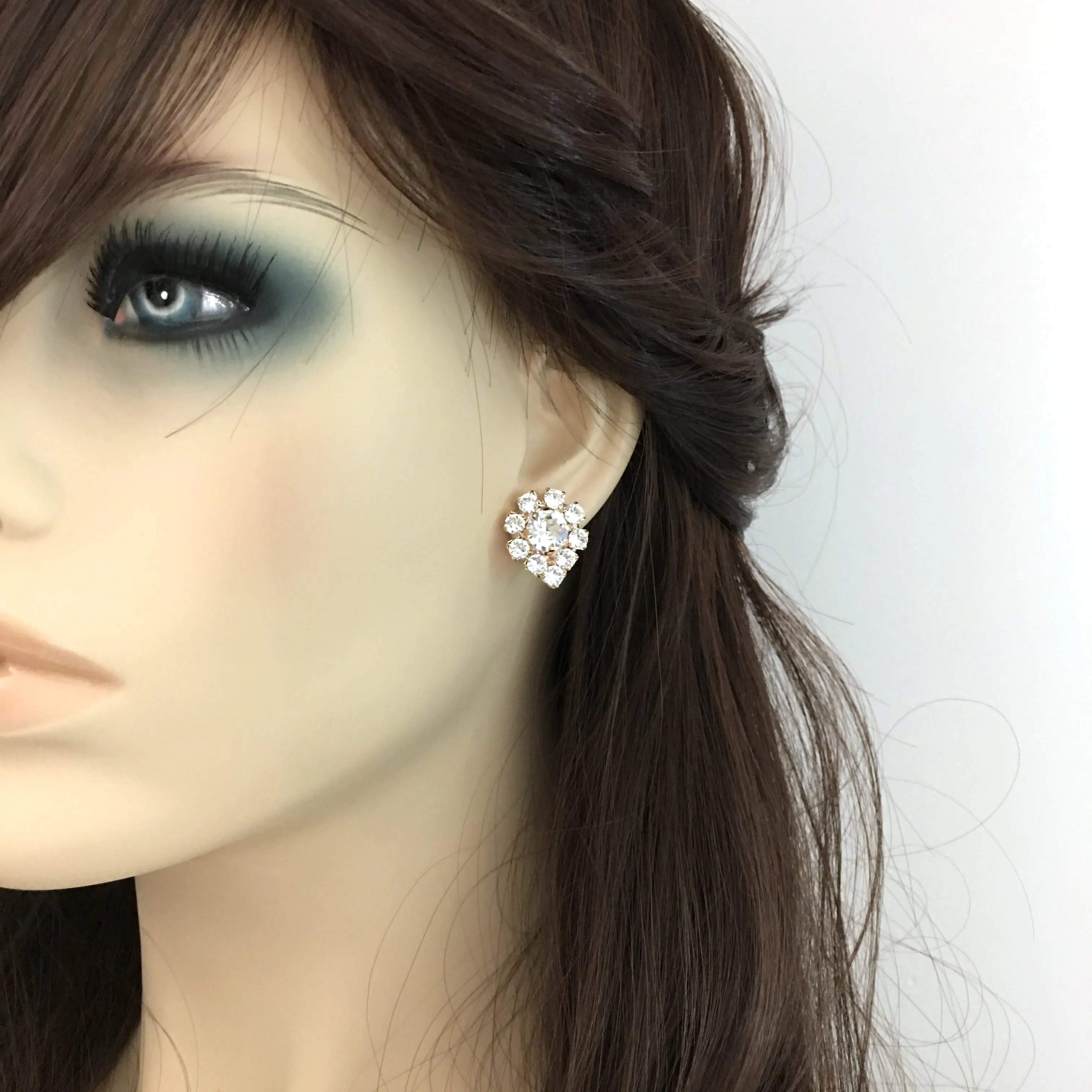 Diamante Old Hollywood Post Earrings