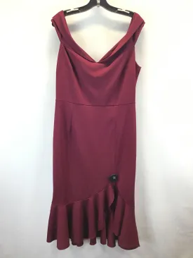 Dress Party Midi By Clothes Mentor In Red, Size: Xl