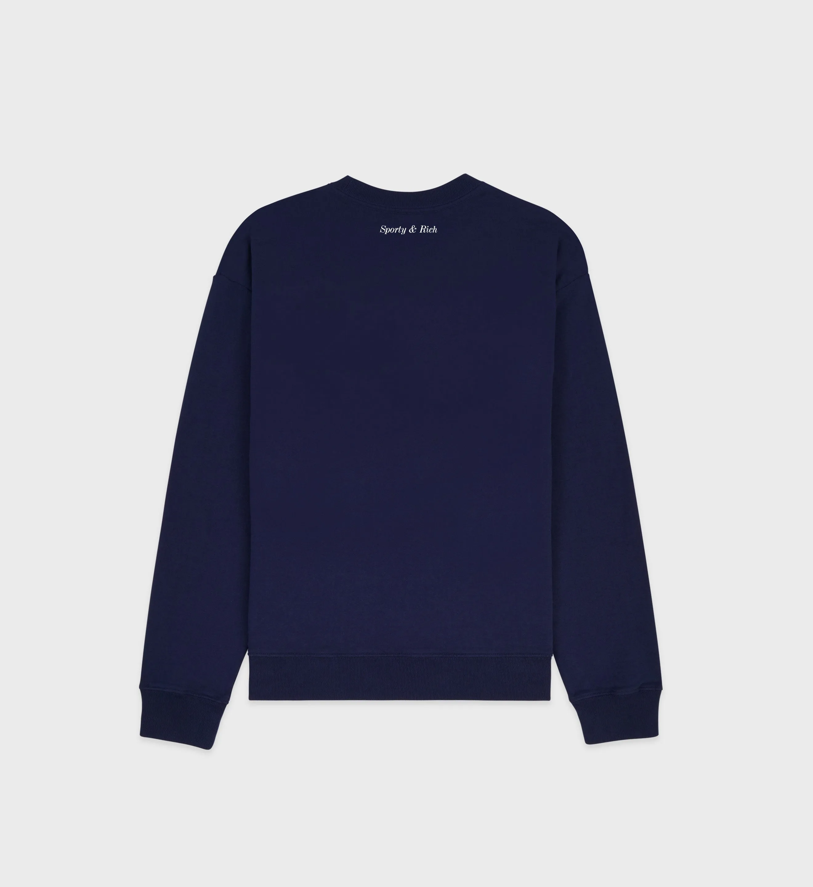 Eden Crest Crewneck - Navy/White