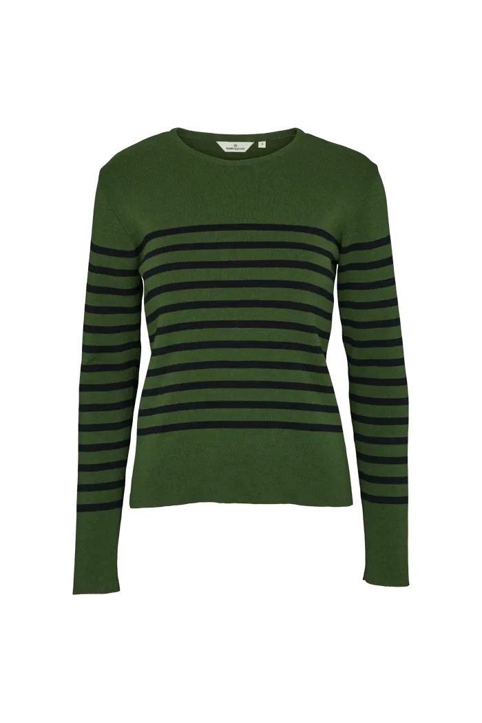 Ella Sweater - Douglas fir / Black