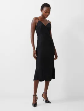 Ennis Satin Slip Midi Dress