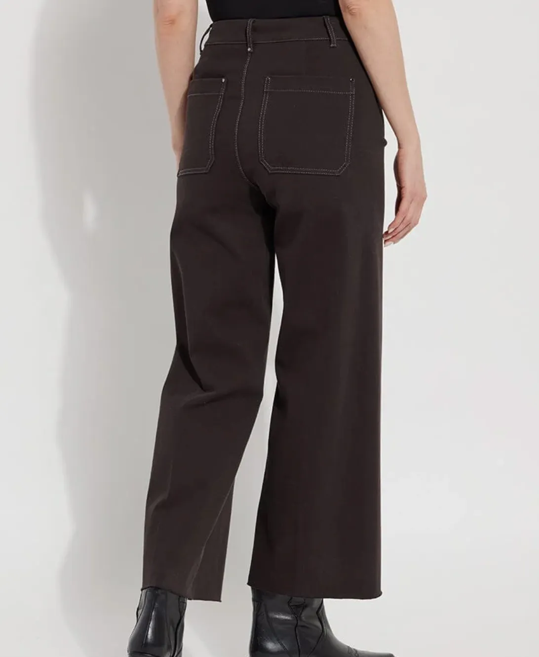 Erin Wide Leg Denim in Double Espresso