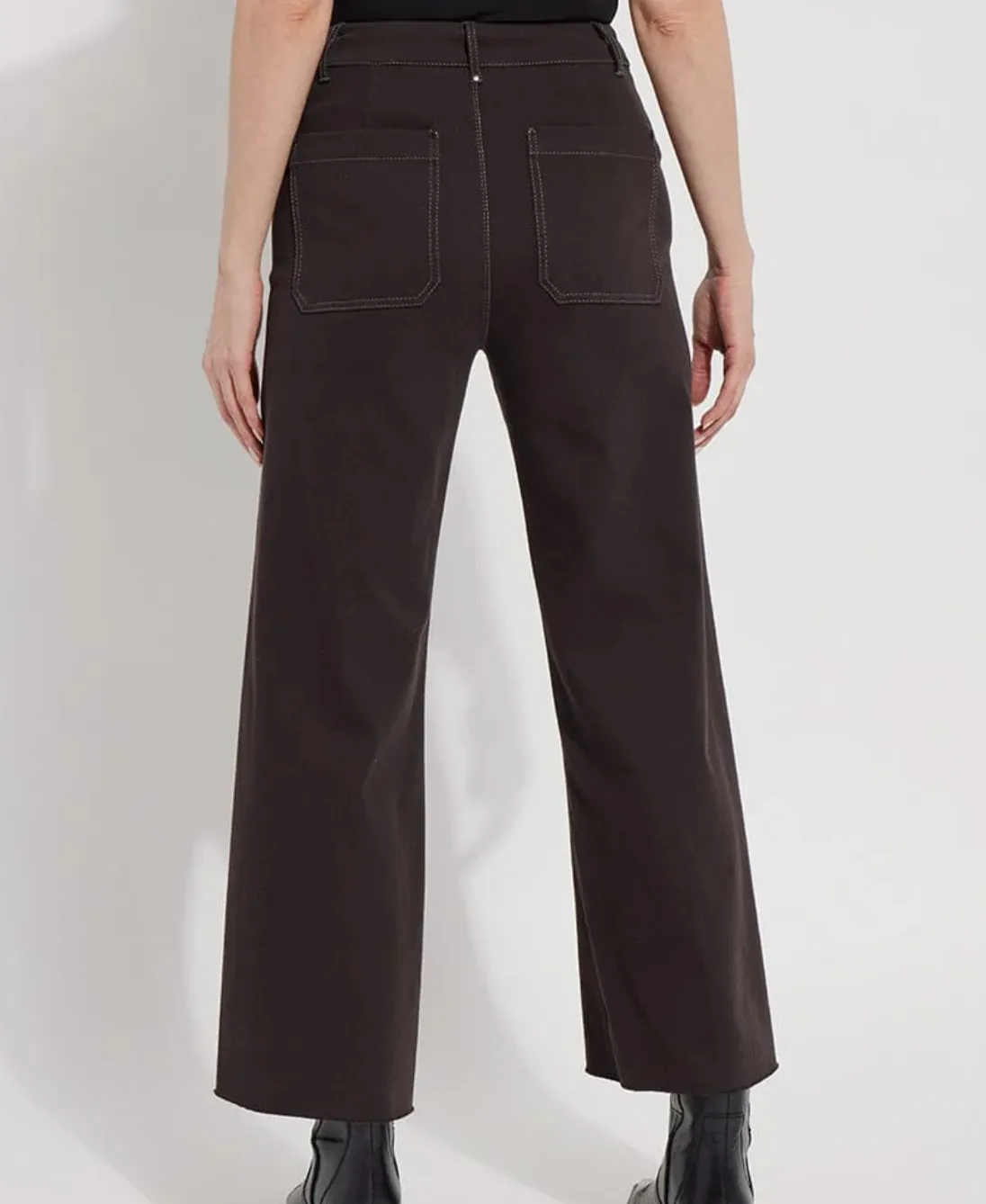 Erin Wide Leg Denim in Double Espresso