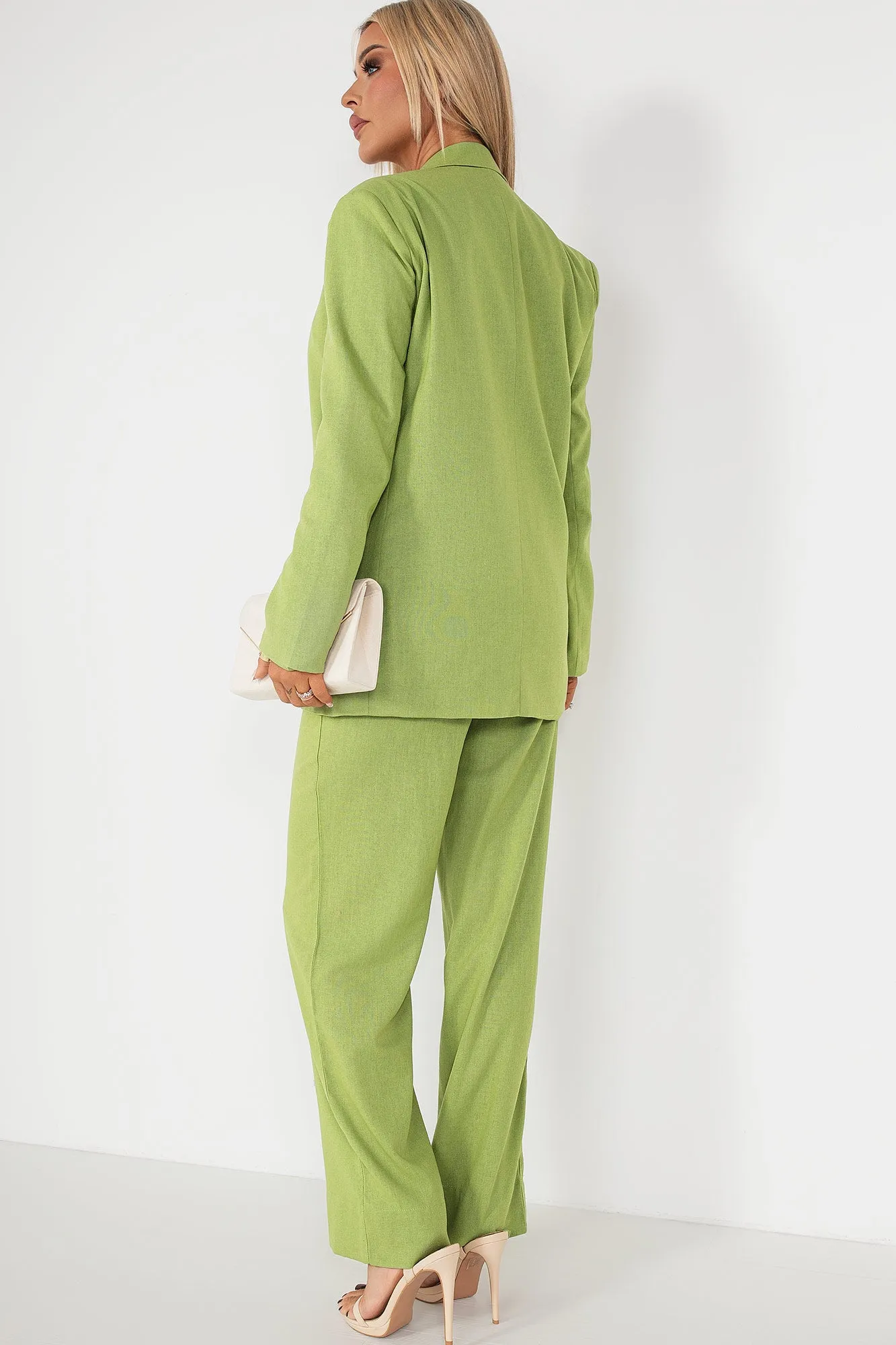 Fern Green Linen Trousers