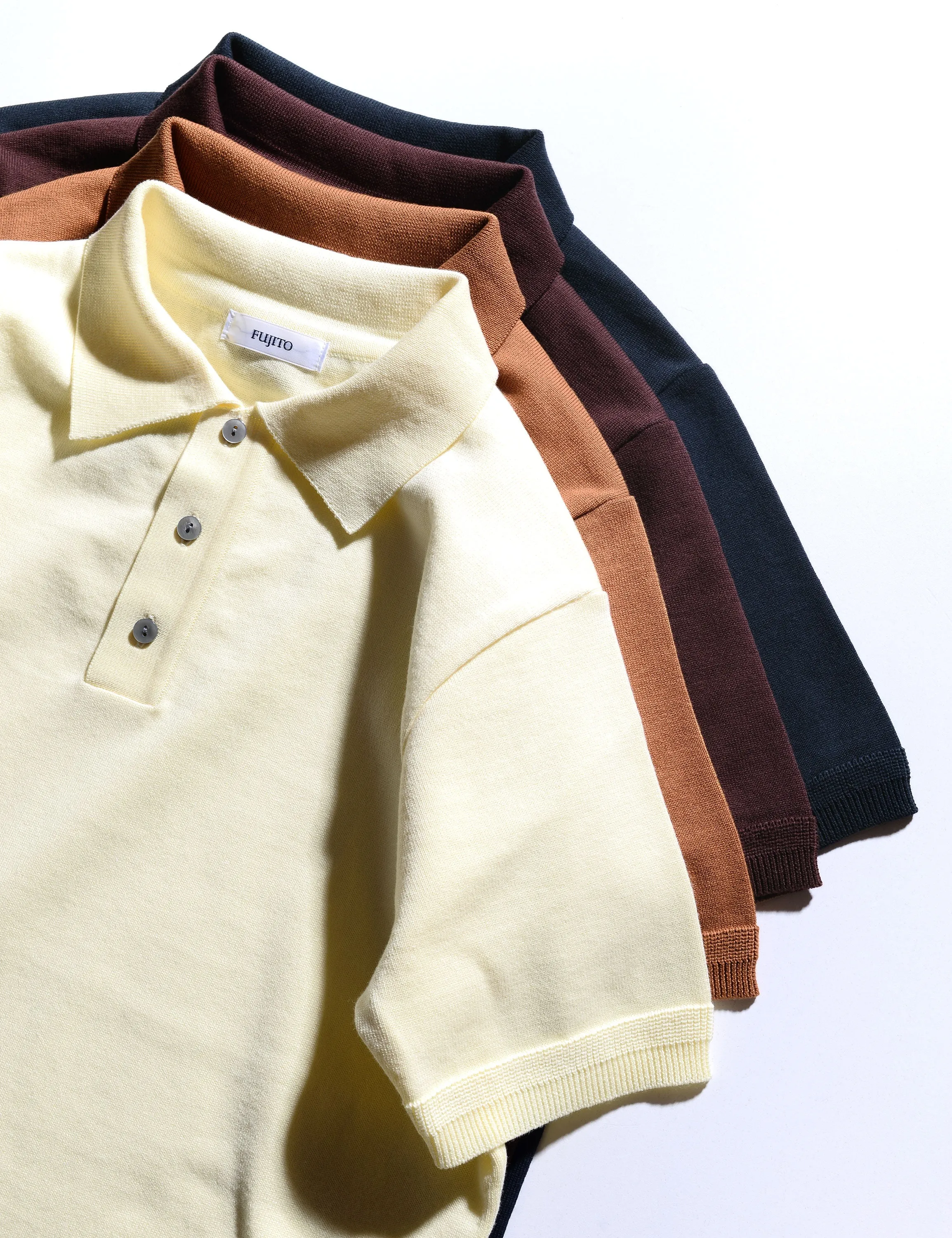 FINAL SALE: Knit Polo in Golden Brown