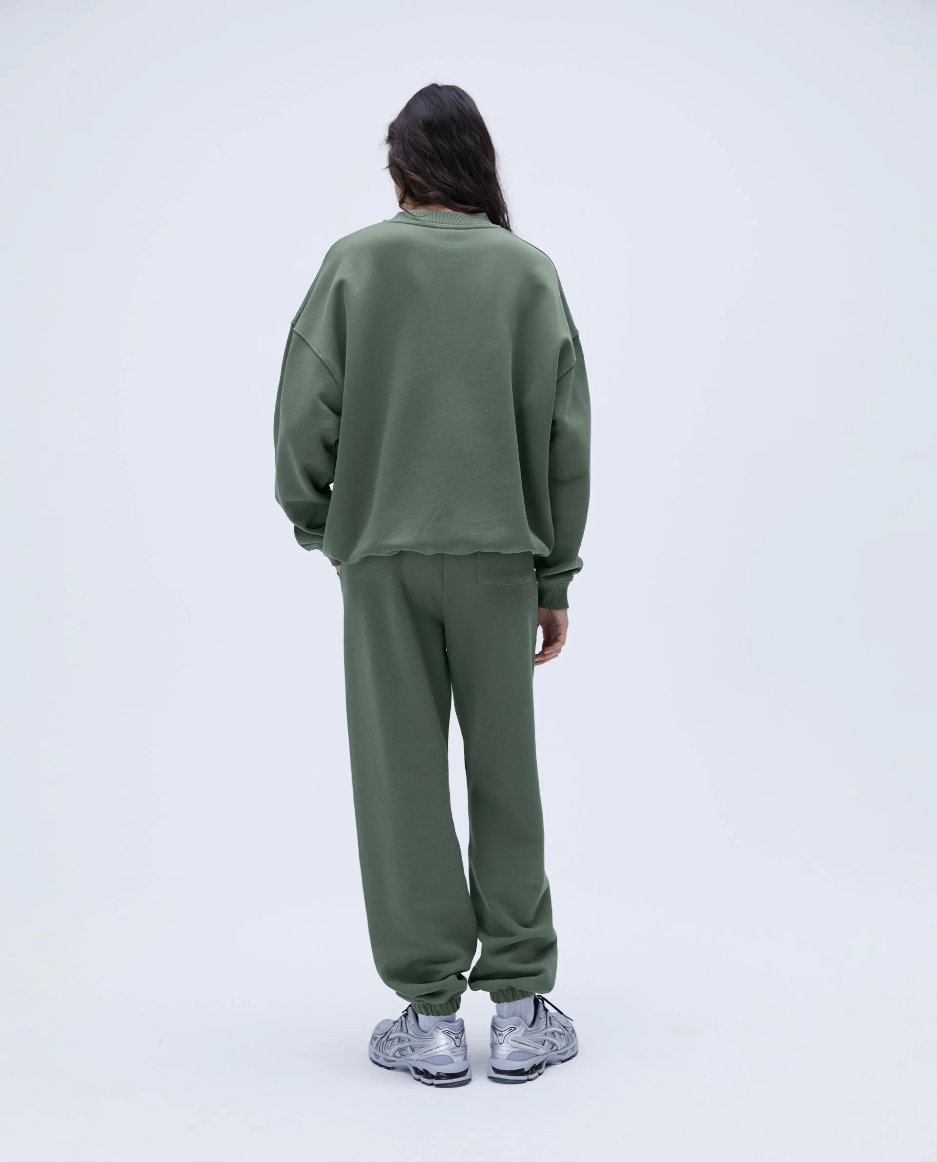 Freehand Oversized Sweatshirt - Khaki Green