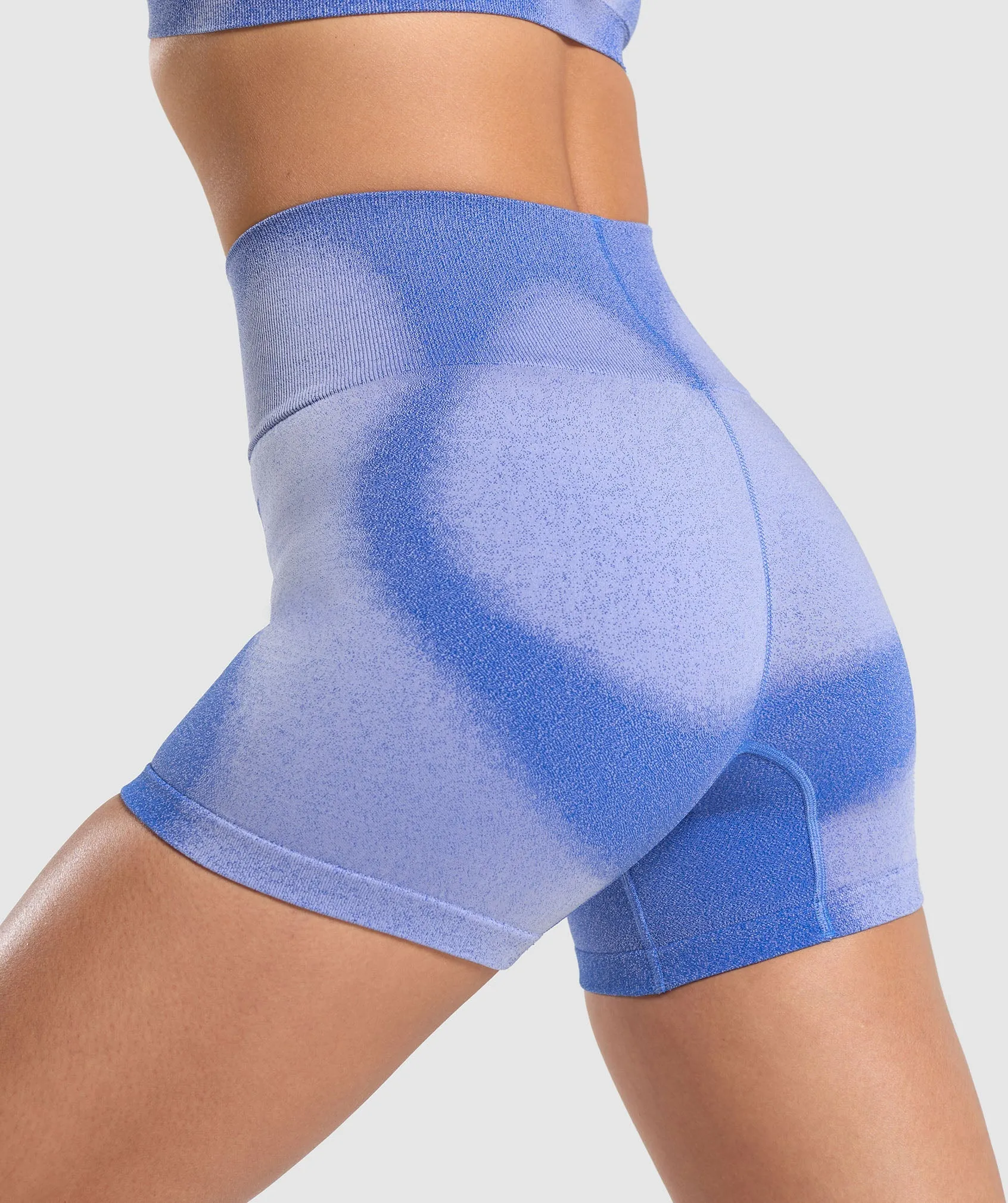 Gymshark Blur Seamless Shorts - Iris Blue/Powdered Lilac