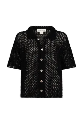 HEAT WAVE KNIT SHIRT - BLACK