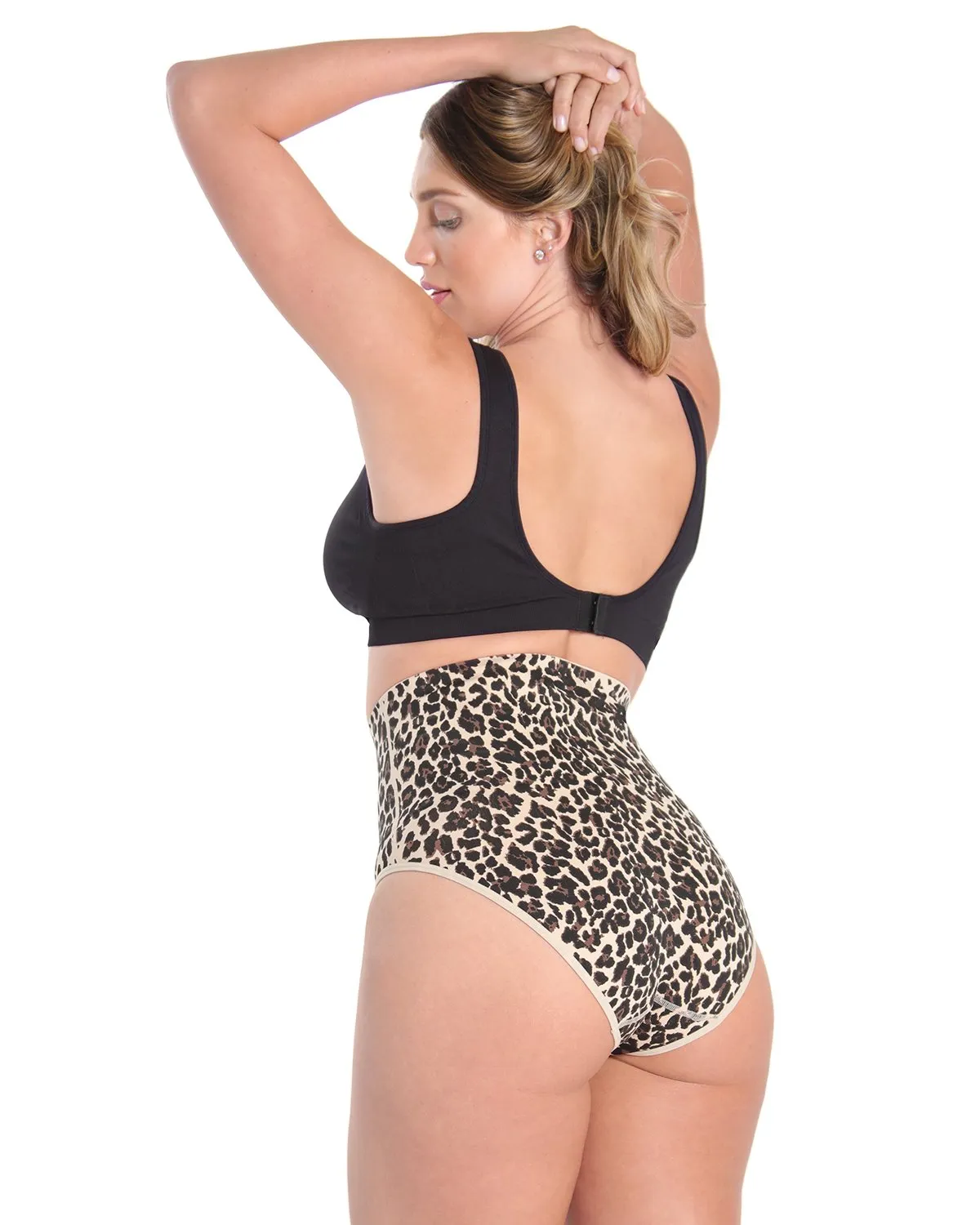 High-Waisted Moderate Coverage Seamless Shaper Brief