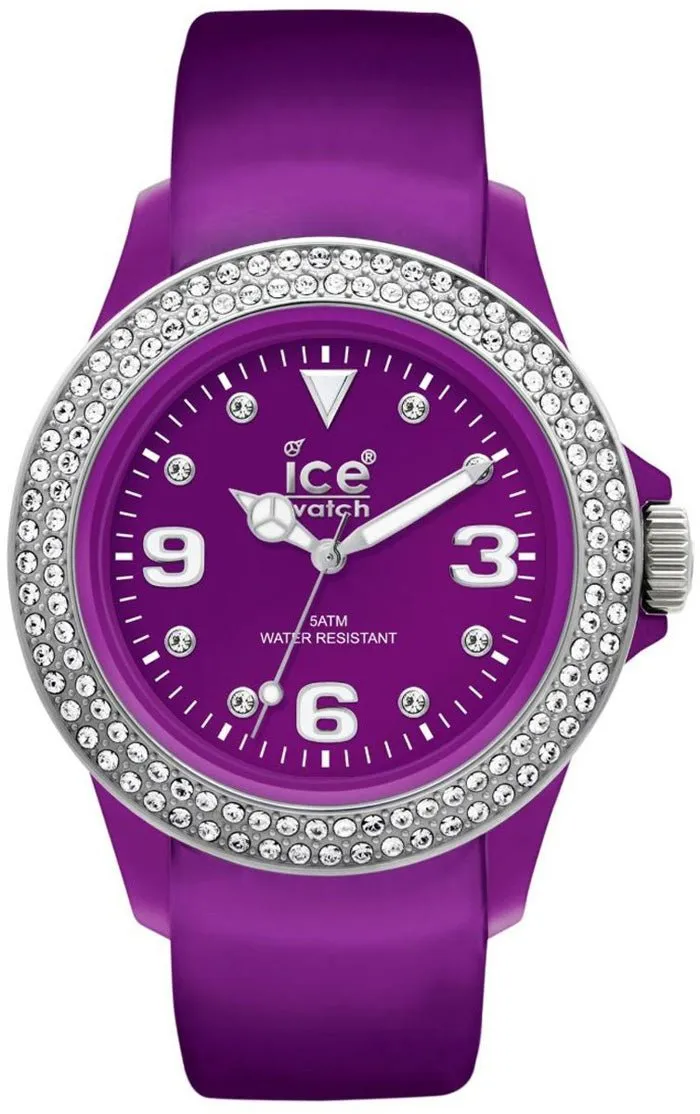 Ice-Watch Stone Tycoon Swarovski Crystals Purple Polyamide & Steel Unisex Strap Watch ST.PS.U.L.10