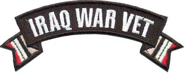 Iraq War Vet Small Rocker Patch