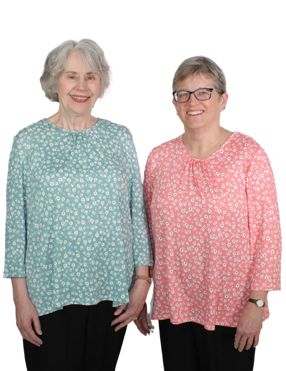 Leanne Adaptive Top - Turquoise Floral