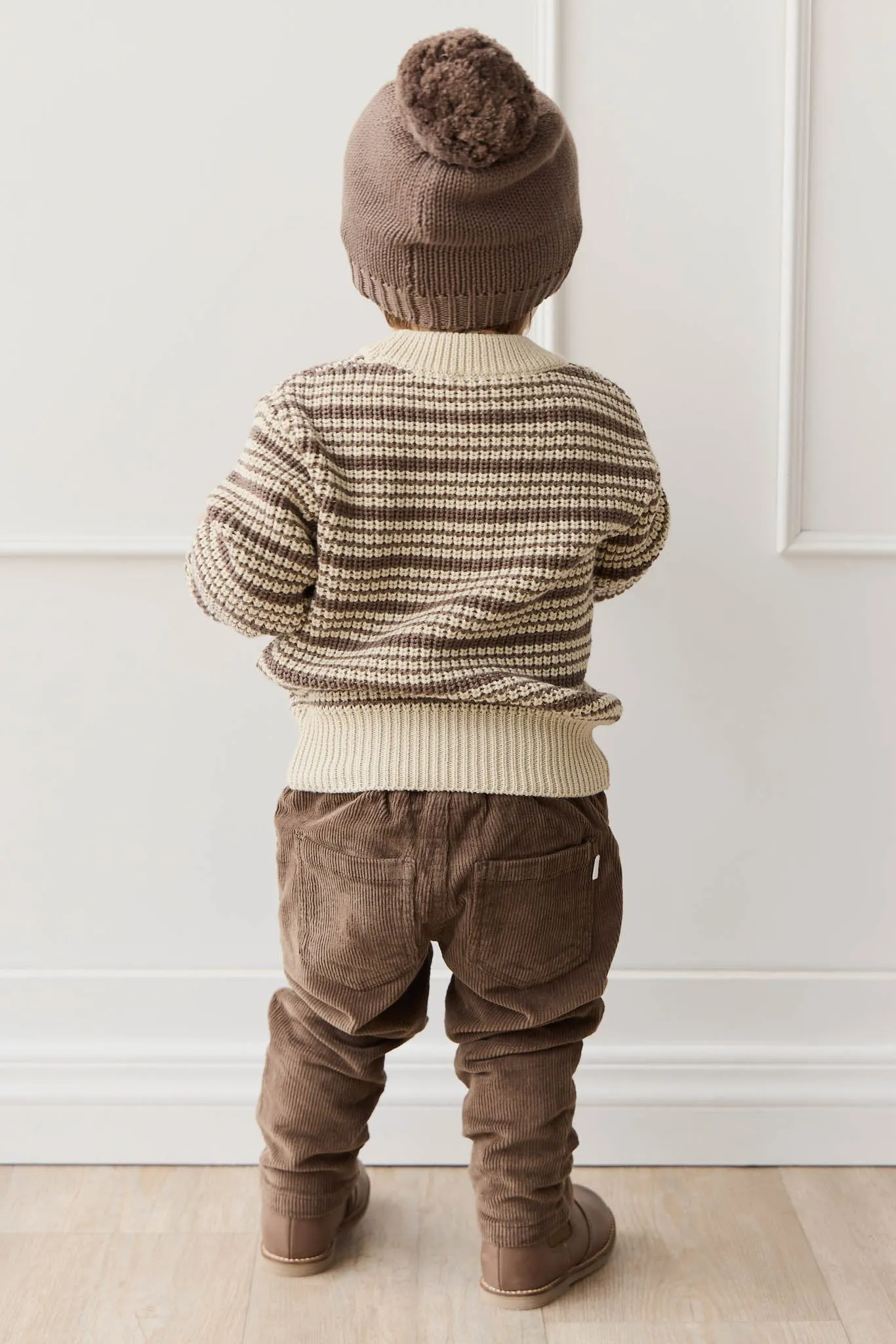 Leon Jumper - Harvest Stripe Brownie/Biscuit