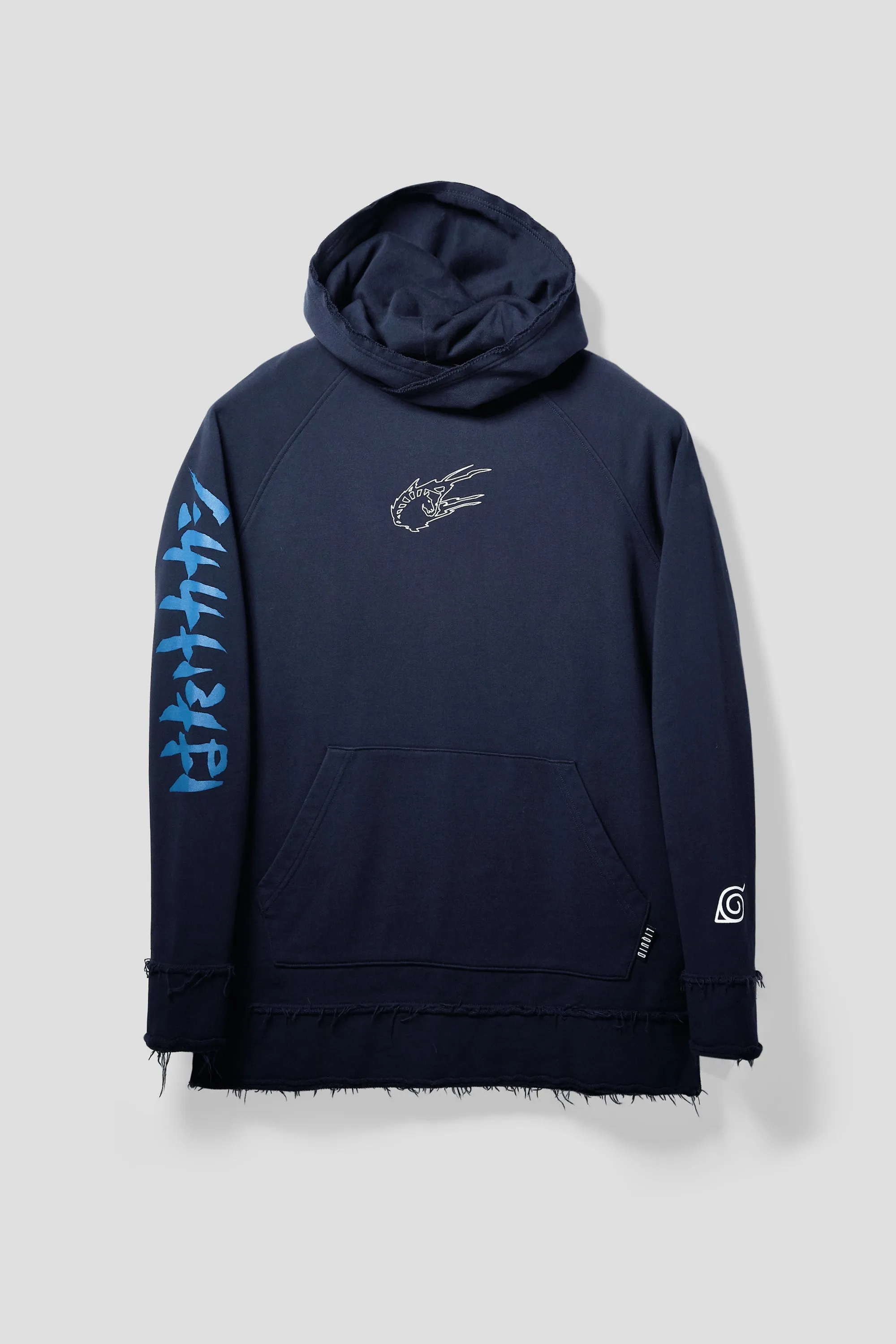 LIQUID X NARUTO 20Y FRAYED PULLOVER KAKASHI HOODIE