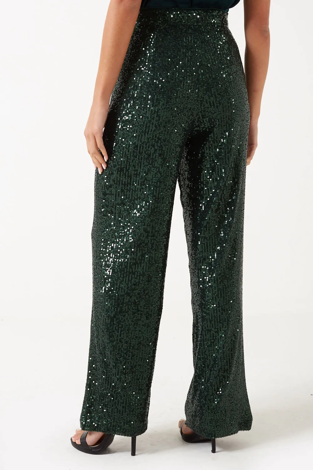 Marc Angelo High Waist Sequin Trouser