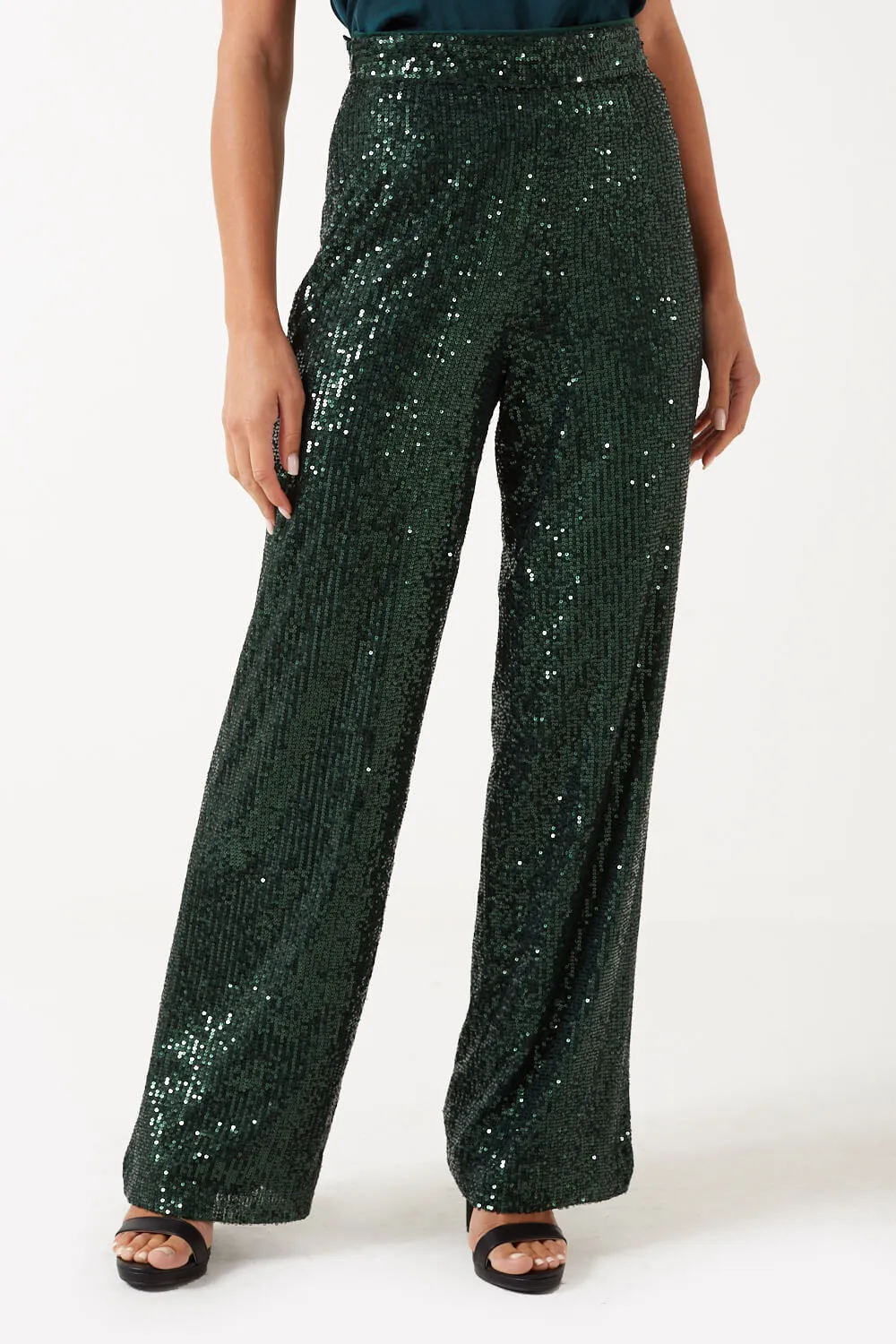 Marc Angelo High Waist Sequin Trouser