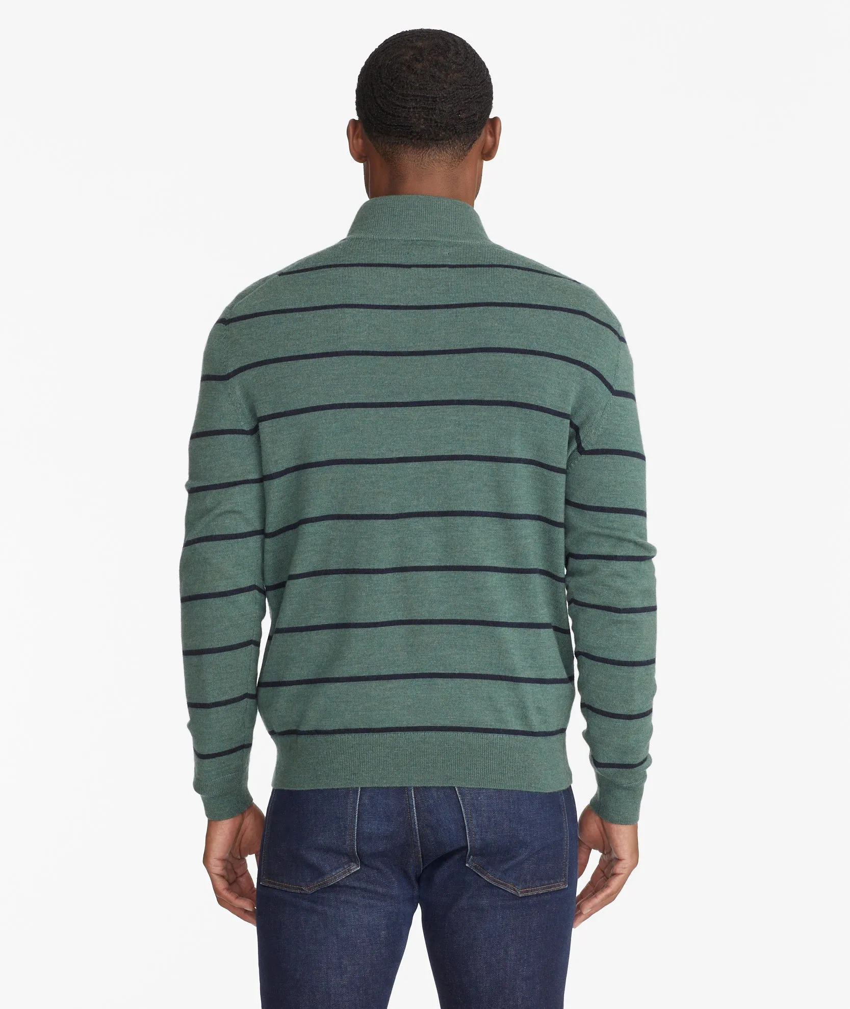 Merino Wool Quarter Zip Sweater