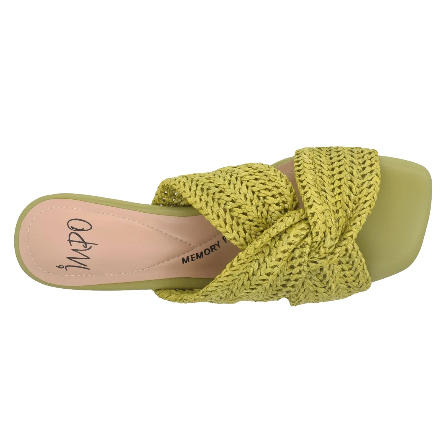 Nikka Raffia Sandal with Memory Foam