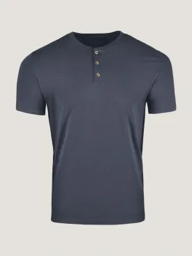 Odyssey Blue Short Sleeve Henley