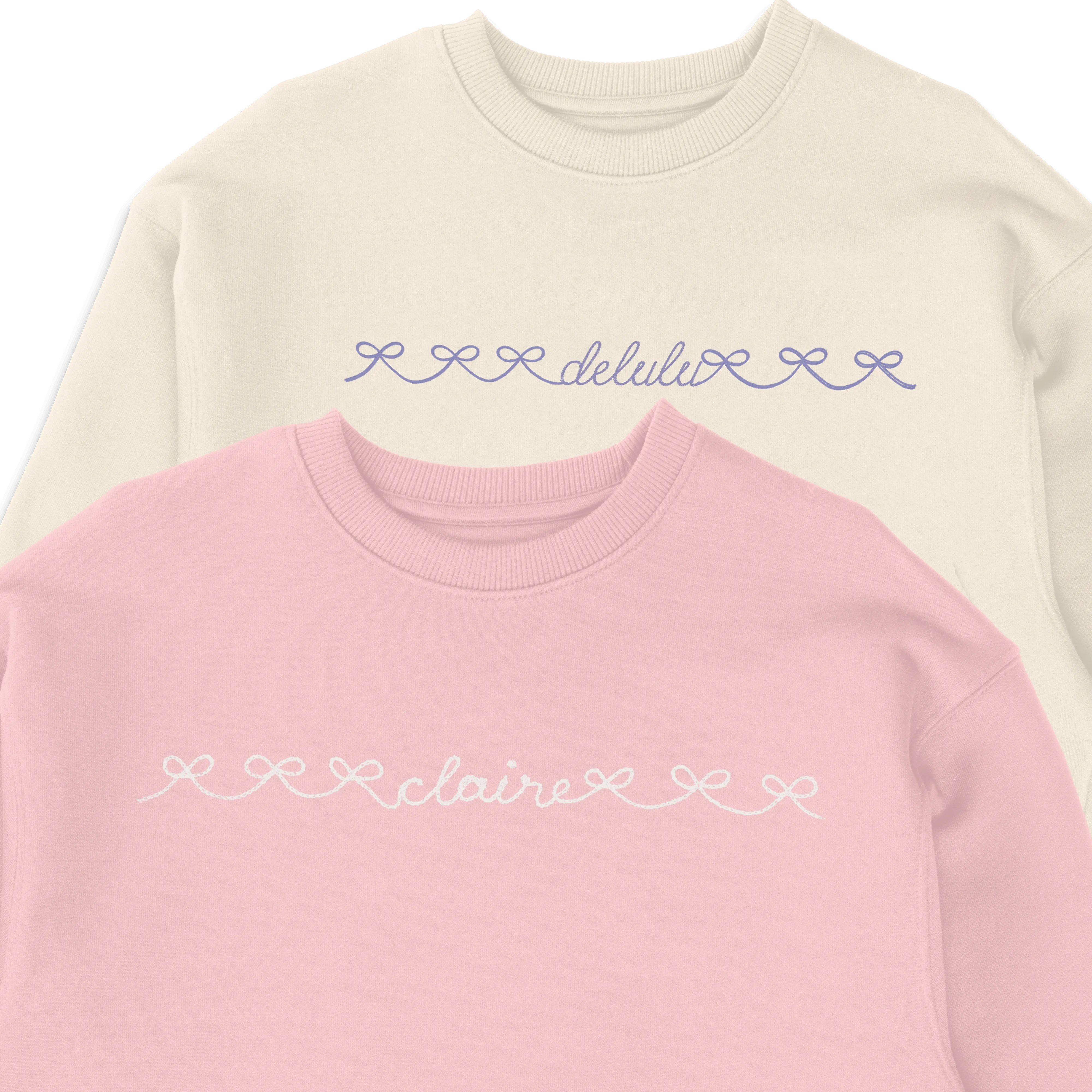 Personalized Bows Name Sweatshirt