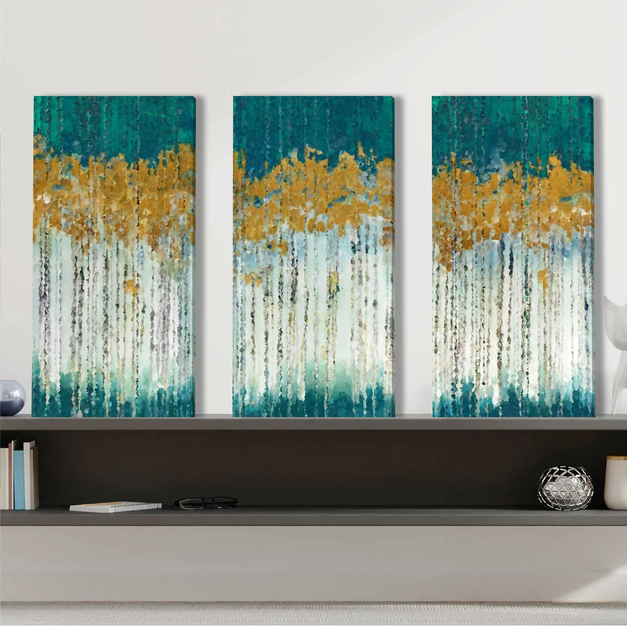 "2 Corinthians 2 14" by Mark Lawrence 3 Piece Set on Canvas